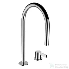 Laufen KARTELL BY LAUFEN 2 lyukas mosdó csaptelep, elfordítható kifolyóval, leeresztő nélkül, króm H3113320042201