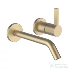 Laufen Kartell falsík alatti mosdócsaptelep 175mm-es kifolyóval, leeresztő nélkül, PVD matt halvány arany H3113360831201