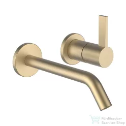   Laufen Kartell falsík alatti mosdócsaptelep 175mm-es kifolyóval, leeresztő nélkül, PVD matt halvány arany H3113360831201