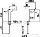 Laufen KARTELL oszlopos keverő csaptelep, leeresztő nélkül króm 3113380041101