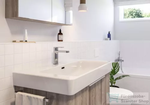 Laufen NEJA egykaros mosdó csaptelep 120 mm-es kifolyócső, ECO+, húzórudas lefolyószeleppel, króm H3115110041111