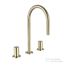   Laufen KARTELL BY LAUFEN 3 üléses mosdó csaptelep elfordítható kifolyóval,leeresztő nélkül,PVD fényes arany H3123330012201