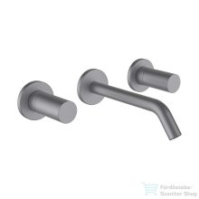   Laufen Kartell By Laufen falsík alatti mosdócsaptelep 175 mm-es kifolyóval,leeresztő nélkül,Szálhúzott rozsdamentes acél H3123360901201