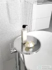 Laufen KARTELL BY LAUFEN oszlopos kád csaptelep szett, korongpolccal, szintetikus flexibilis tömlővel 1250 mm, és TwinStick kézi zuhannyal, króm 3213310041211