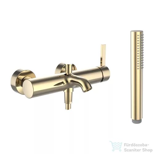 Laufen KARTELL kádtöltő csaptelep zuhanyszettel, PVD fényes arany H3213370011411