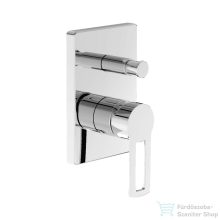   Jika PURE falsík alatti kád/zuhany csaptelep alaptesttel, króm H3214260040001