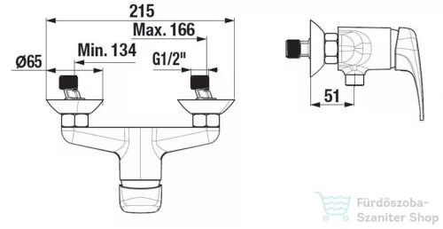 Jika DEEP BY JIKA zuhany csaptelep zuhanyszett nélkül, króm H3311U70044001