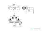 Jika LYRA SMART zuhany csaptelep zuhanyszett nélkül, króm H3311Z70044001