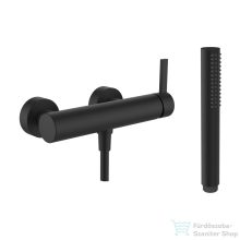   Laufen KARTELL zuhany csaptelep zuhanyszettel, PVD matt titán fekete H3313370811411