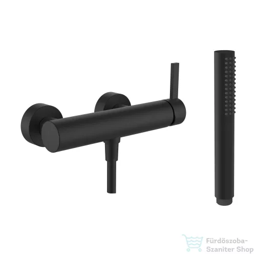 Laufen KARTELL zuhany csaptelep zuhanyszettel, PVD matt titán fekete H3313370811411