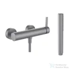 Laufen KARTELL zuhany csaptelep zuhanyszettel, PVD szálhúzott rozsdamentes acél H3313370901411