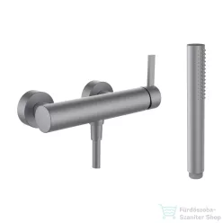   Laufen KARTELL zuhany csaptelep zuhanyszettel, PVD szálhúzott rozsdamentes acél H3313370901411