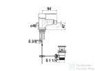Jika LYRA SMART bidé csaptelep automata leeresztővel, króm H3411Z10041171