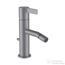   Laufen KARTELL bidé csaptelep húzórudas lefolyószelep működtető karral, lefolyószelep nélkül, PVD szálcsiszolt rozsdamentes acél H3413310901031