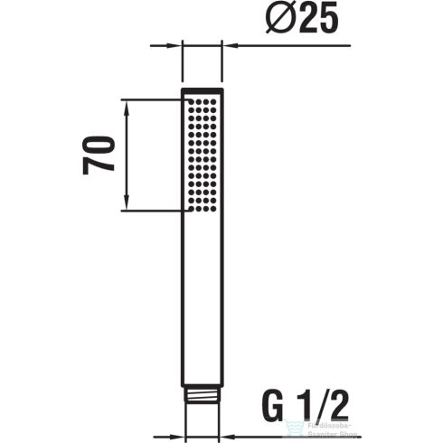 Laufen TwinStick kézizuhany,króm H3619820041251
