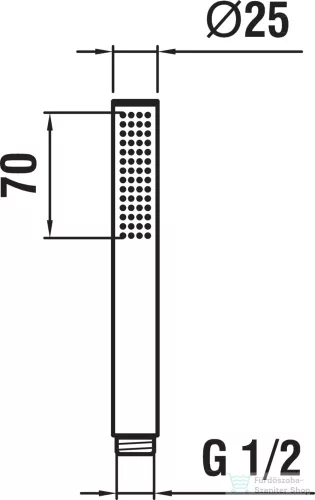 Laufen TwinStick kézizuhany,PVD matt arany H3619850831251