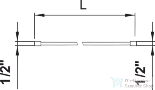 Laufen Simiflex 160 cm-es zuhanycső,PVD Fényes arany H3629800011311