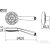 Jika RIO zuhanyszett 60 cm-es zuhanyrúddal, fém gégecsővel, króm H3651R00043731