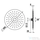 Laufen 30 cm-es fejzuhany,PVD fényes arany H3679810012321