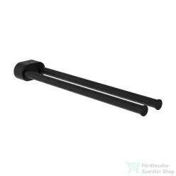   Laufen NIARA 40,2 cm-es mozgatható dupla törölközőtartó, Titanium matt fekete H3810611630011