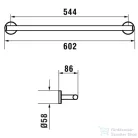 Laufen NIARA 60,2 cm-es törölközőtartó, króm H3810620040001