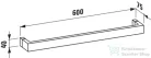 Laufen Kartell By Laufen 60 cm-es törölközőtartó,Kék H3813320830001