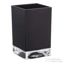   Laufen Kartell By Laufen Boxy fogmosó pohár,Áttetsző fekete H3823300910001