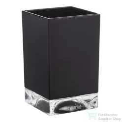   Laufen Kartell By Laufen Boxy fogmosó pohár,Áttetsző fekete H3823300910001