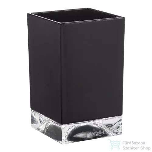 Laufen Kartell By Laufen Boxy fogmosó pohár,Áttetsző fekete H3823300910001
