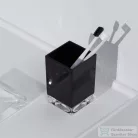 Laufen Kartell By Laufen Boxy fogmosó pohár,Áttetsző fekete H3823300910001