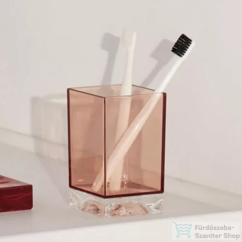 Laufen Kartell By Laufen Boxy fogmosó pohár,,Púder rózsaszín,H3823300930001