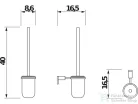 Jika BASIC fali WC-kefe tartó, króm/matt üveg H3843A10040001