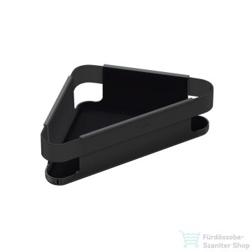   Laufen NIARA 21,4x21,6 cm-es fali sarok tárolókosár, Titanium matt fekete H3850611630021