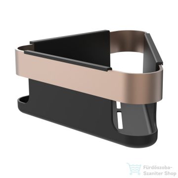   Laufen NIARA 21,4x21,6 cm-es fali sarok tárolókosár, csiszolt rózsaarany H3850611680021