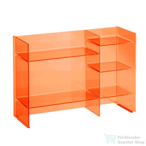 Laufen Kartell By Laufen 75x26x53 cm-es polcos állvány,Mandarin narancssárga H3893310820001