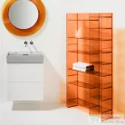 Laufen Kartell By Laufen 75x26x53 cm-es polcos állvány,Mandarin narancssárga H3893310820001