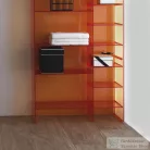 Laufen Kartell By Laufen 75x26x53 cm-es polcos állvány,Mandarin narancssárga H3893310820001