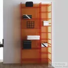 Laufen Kartell By Laufen 75x26x53 cm-es polcos állvány,Mandarin narancssárga H3893310820001