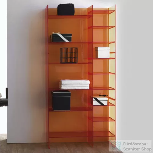 Laufen Kartell By Laufen 75x26x53 cm-es polcos állvány,Mandarin narancssárga H3893310820001