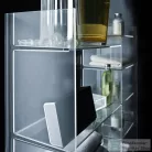 Laufen Kartell By Laufen 75x26x53 cm-es polcos állvány,Átlátszó kristályüveg H3893310840001
