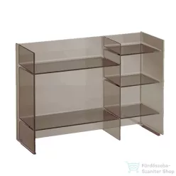   Laufen Kartell By Laufen 75x26x53 cm-es polcos állvány,Füst szürke H3893310850001