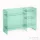 Laufen Kartell By Laufen 75x26x53 cm-es polcos állvány,Smaragd zöld H3893310920001