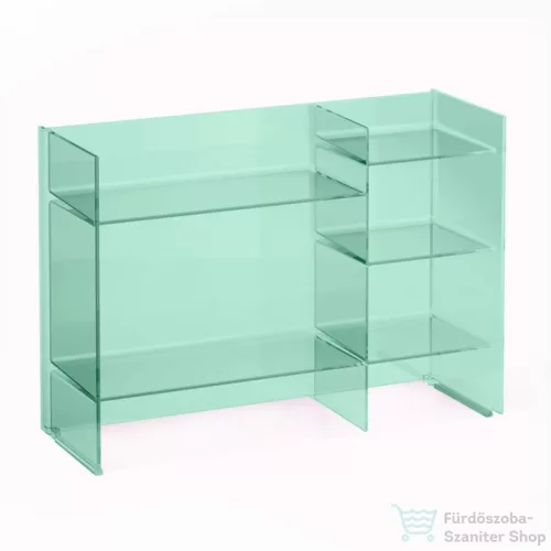 Laufen Kartell By Laufen 75x26x53 cm-es polcos állvány,Smaragd zöld H3893310920001