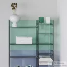 Laufen Kartell By Laufen 75x26x53 cm-es polcos állvány,Smaragd zöld H3893310920001