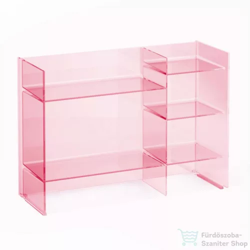 Laufen Kartell By Laufen 75x26x53 cm-es polcos állvány,Púder rózsaszín H3893310930001
