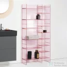 Laufen Kartell By Laufen 75x26x53 cm-es polcos állvány,Púder rózsaszín H3893310930001