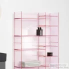Laufen Kartell By Laufen 75x26x53 cm-es polcos állvány,Púder rózsaszín H3893310930001