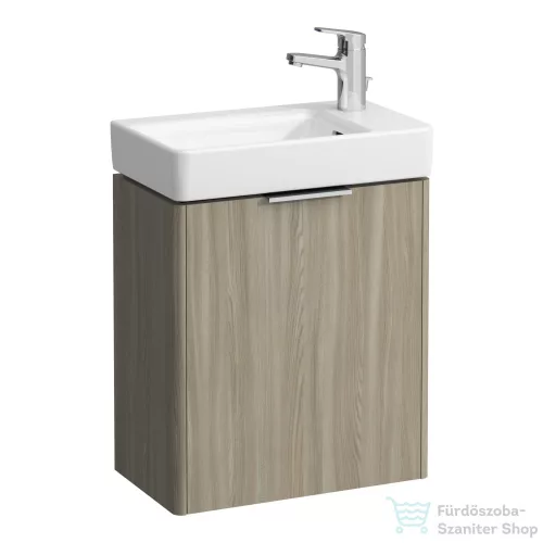 Laufen Base 46x26,7 cm-es 1 ajtós alsószekrény H815954 mosdóhoz,jobbos,világos szil H4021021102621