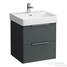   Laufen Base 52x44 cm-es 2 fiókos alsószekrény H810962 mosdóhoz,traffic grey H4021721102661