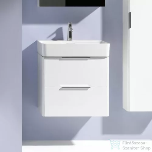 Laufen Base 53,3x39,1 cm-es két fiókos alsószekrény H810282 mosdóhoz,Matt fehér H4021921102601